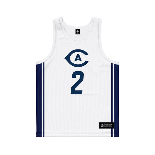 UC Davis - NCAA Men's Basketball : Marcus Wilson - White Basketball Jersey-0