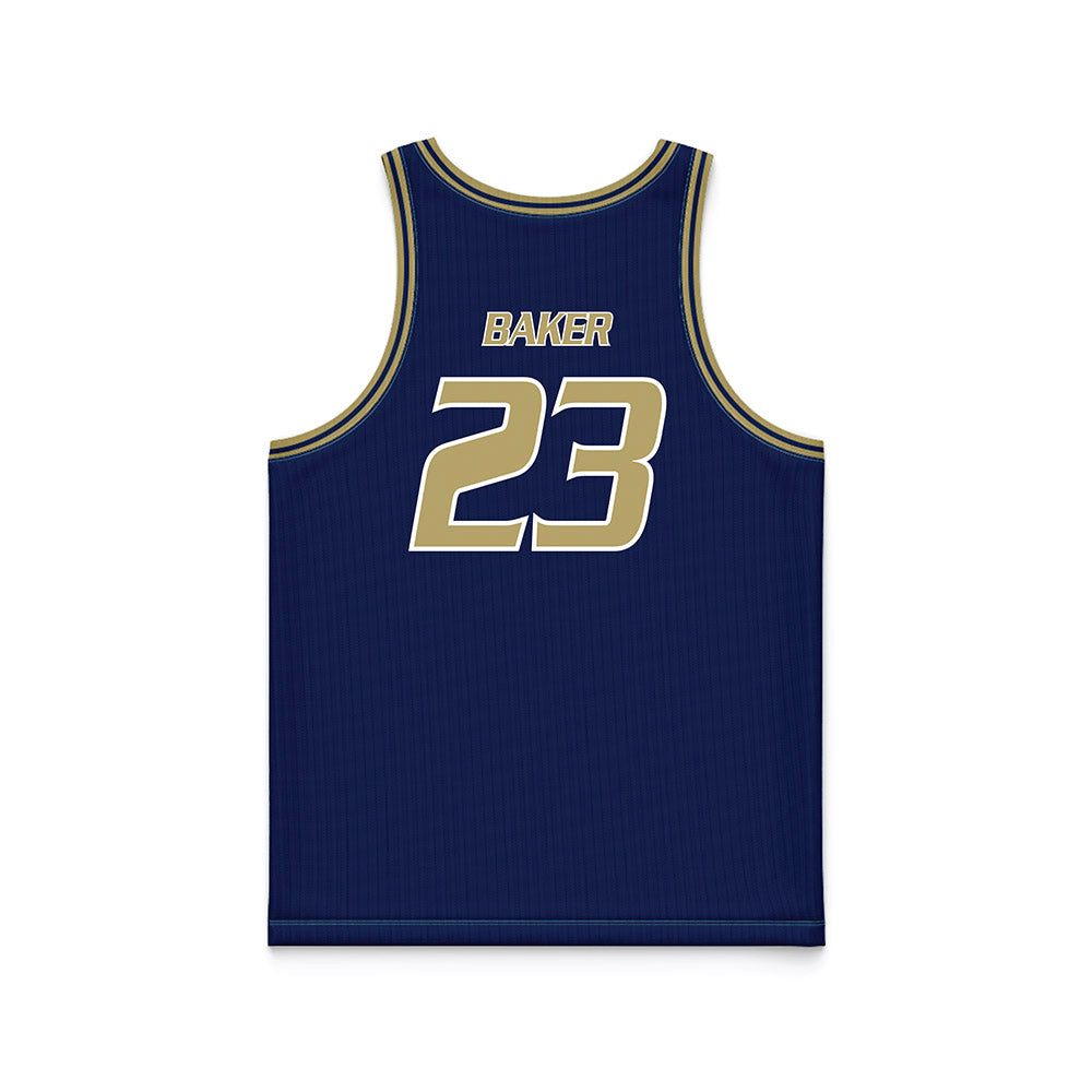 UC Davis - NCAA Women's Basketball : Victoria Baker - Blue Basketball Jersey-1