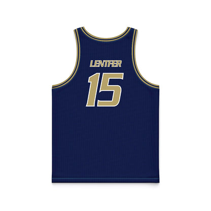UC Davis - NCAA Women's Basketball : Sophie Lentfer - Blue Basketball Jersey-1