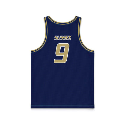  - NCAA Women's Basketball : Avery Sussex - Blue Basketball Jersey-1