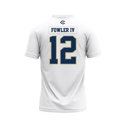 UC Davis - NCAA Football : William Fowler IV - White Premium Football Jersey-1