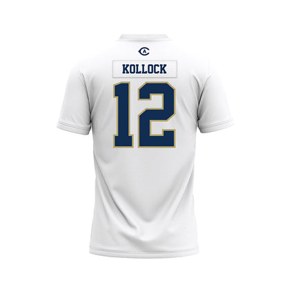 UC Davis - NCAA Football : Jackson Kollock - White Premium Football Jersey-1