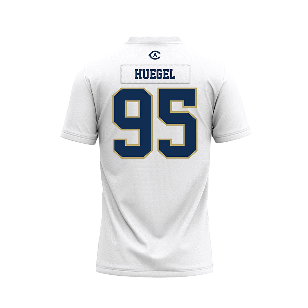 UC Davis - NCAA Football : Devin Huegel - White Premium Football Jersey-1