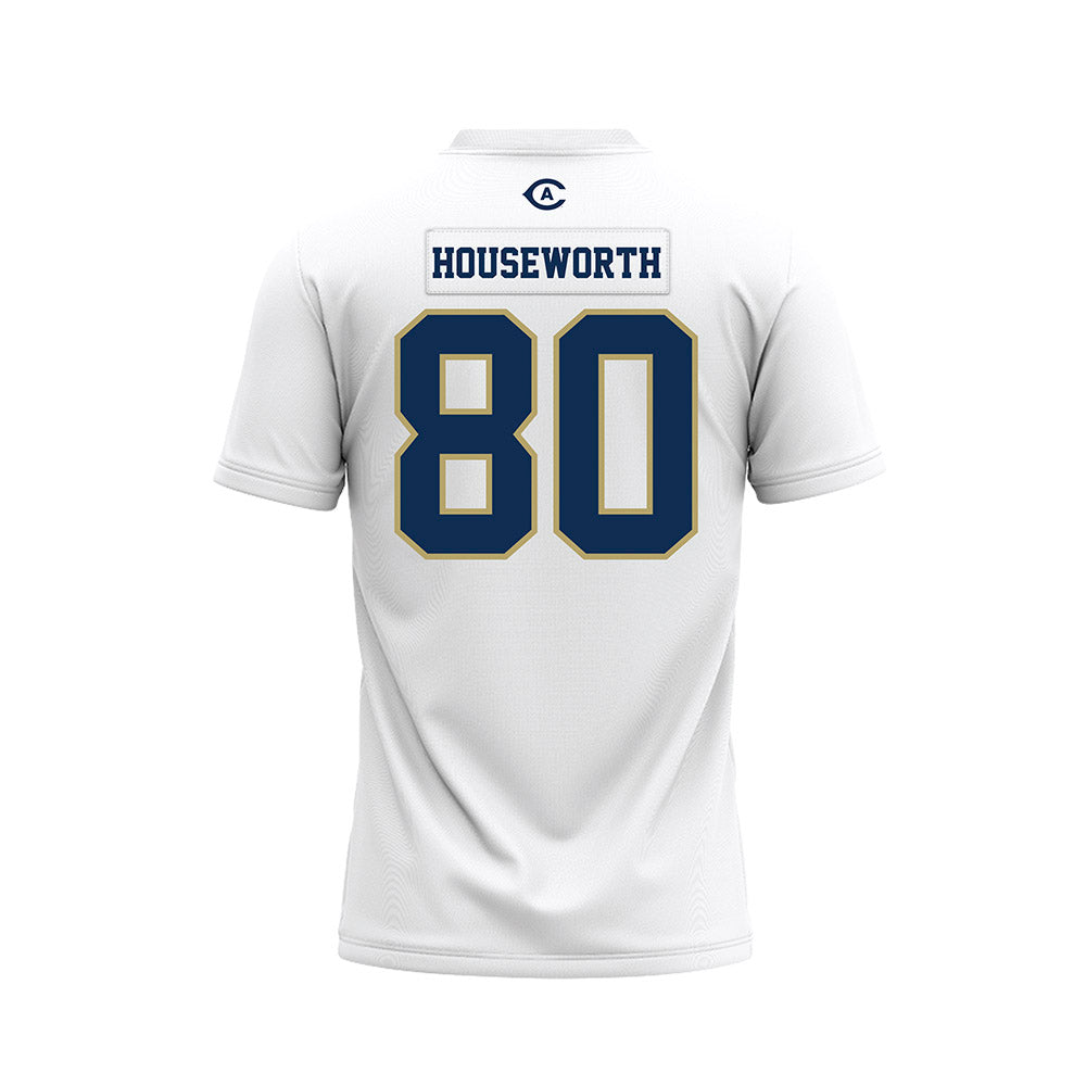 UC Davis - NCAA Football : Jake Houseworth - White Premium Football Jersey-1