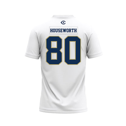 UC Davis - NCAA Football : Jake Houseworth - White Premium Football Jersey-1