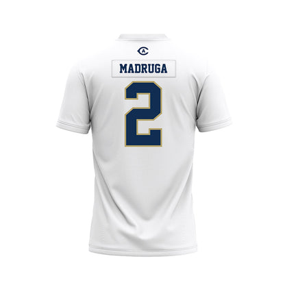 UC Davis - NCAA Football : Macray Madruga - White Premium Football Jersey-1
