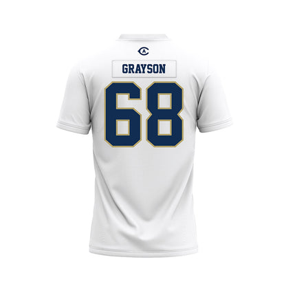 UC Davis - NCAA Football : Xander Grayson - White Premium Football Jersey-1
