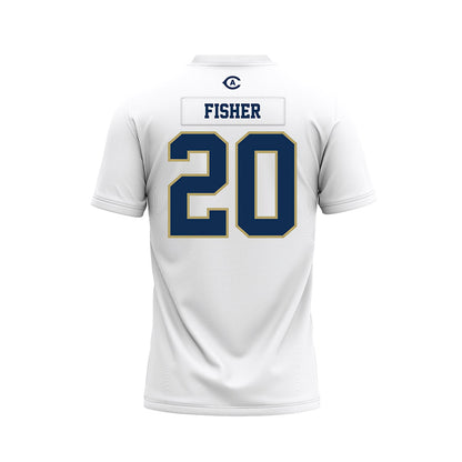 UC Davis - NCAA Football : Jordan Fisher - White Premium Football Jersey-1