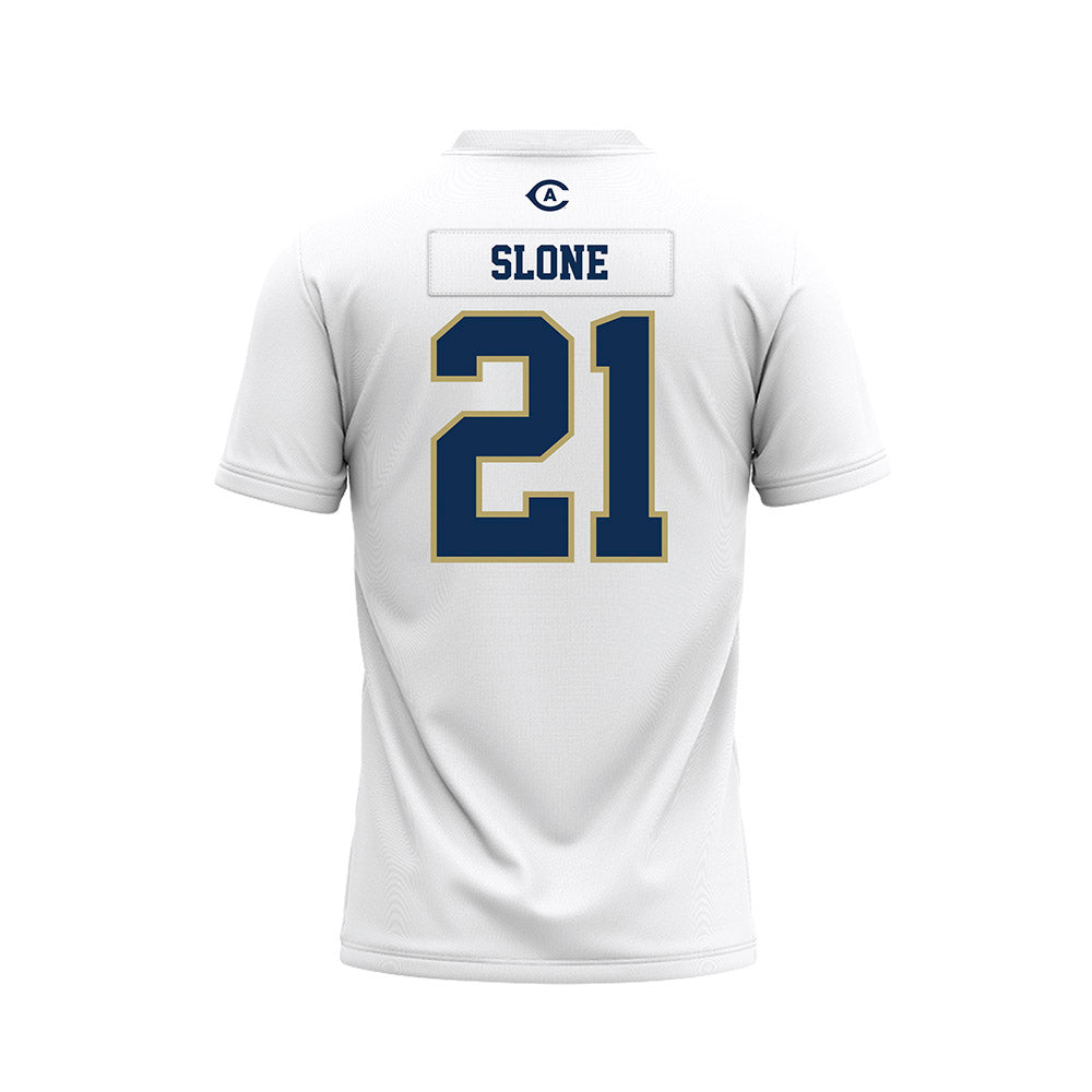 UC Davis - NCAA Football : Teeg Slone - White Premium Football Jersey-1