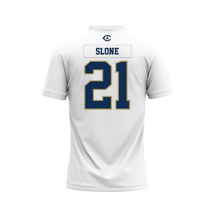 UC Davis - NCAA Football : Teeg Slone - White Premium Football Jersey-1