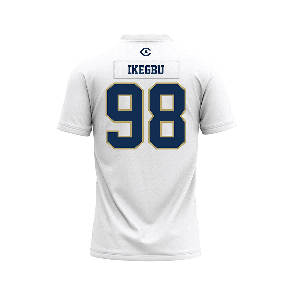 UC Davis - NCAA Football : Ike Ikegbu - White Premium Football Jersey-1