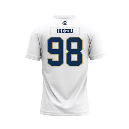 UC Davis - NCAA Football : Ike Ikegbu - White Premium Football Jersey-1