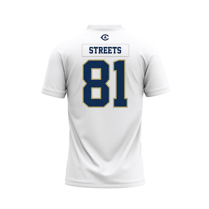 UC Davis - NCAA Football : LaDanian Streets - White Premium Football Jersey-1