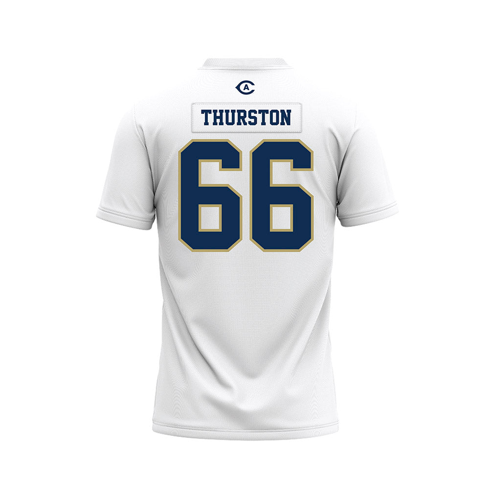 UC Davis - NCAA Football : Jezniah Thurston - White Premium Football Jersey-1