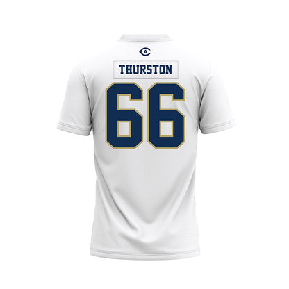 UC Davis - NCAA Football : Jezniah Thurston - White Premium Football Jersey-1