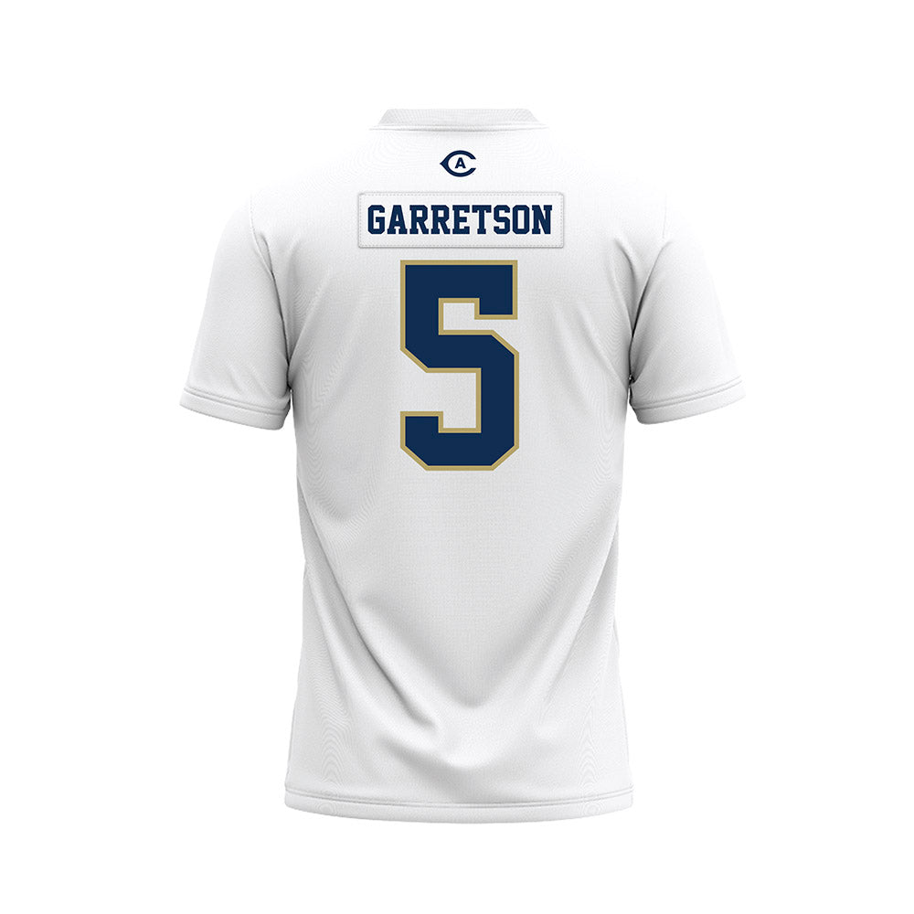 UC Davis - NCAA Football : Grant Garretson - White Premium Football Jersey-1