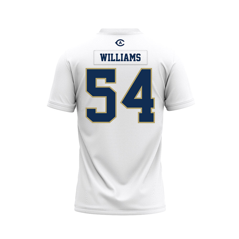 UC Davis - NCAA Football : Jake Williams - White Premium Football Jersey-1
