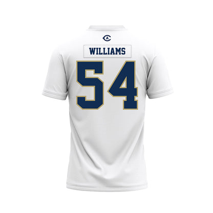 UC Davis - NCAA Football : Jake Williams - White Premium Football Jersey-1