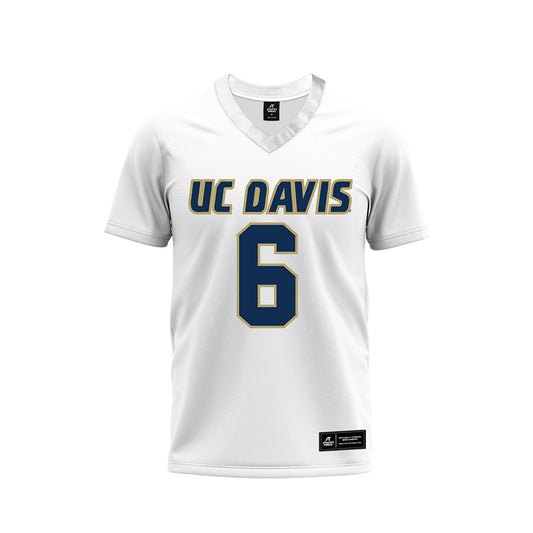 UC Davis - NCAA Football : LaDanian Streets - White Premium Football Jersey-0