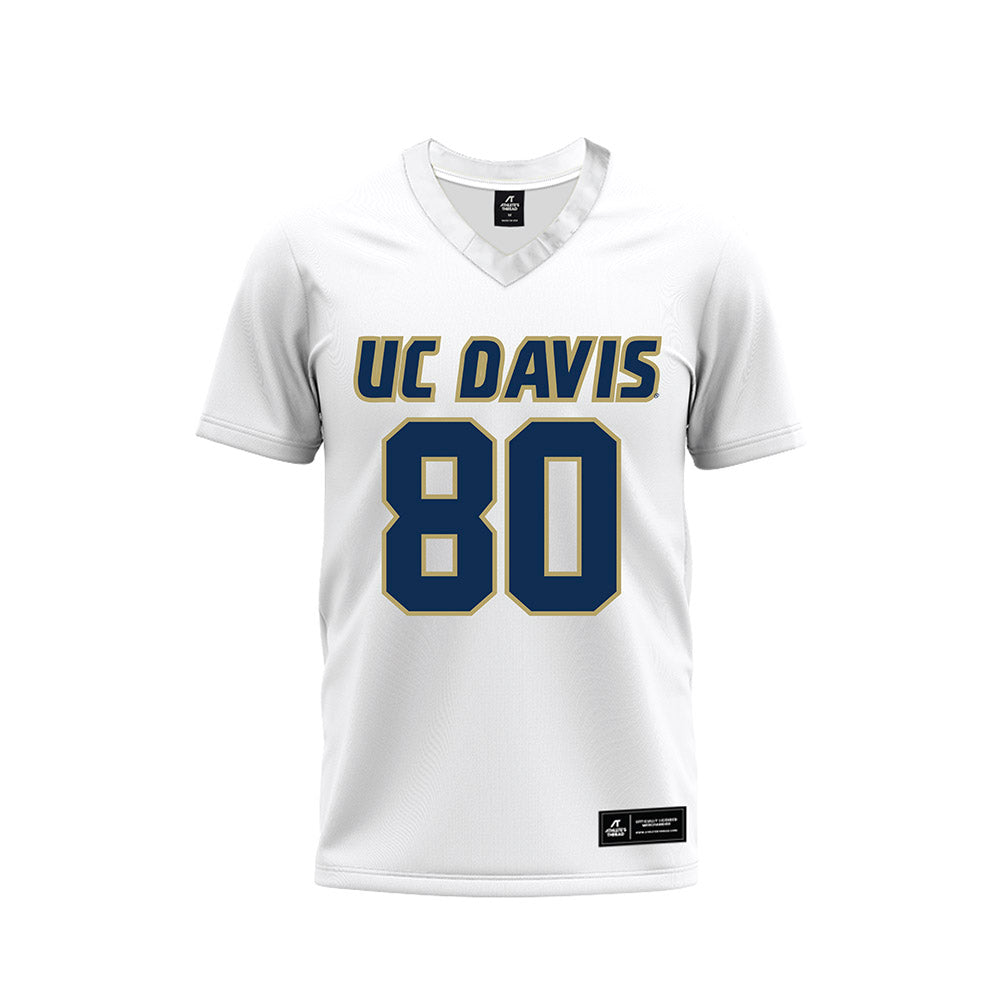 UC Davis - NCAA Football : Jake Houseworth - White Premium Football Jersey-0