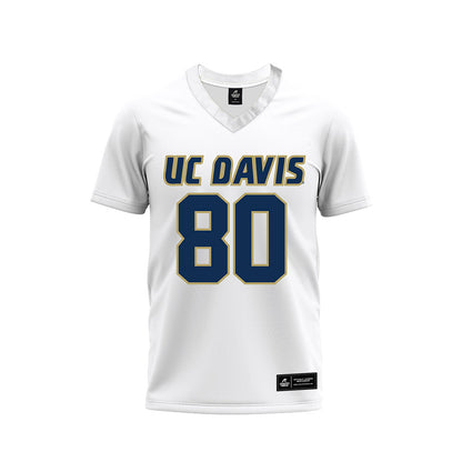 UC Davis - NCAA Football : Jake Houseworth - White Premium Football Jersey-0
