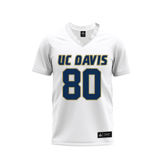 UC Davis - NCAA Football : Jake Houseworth - White Premium Football Jersey-0