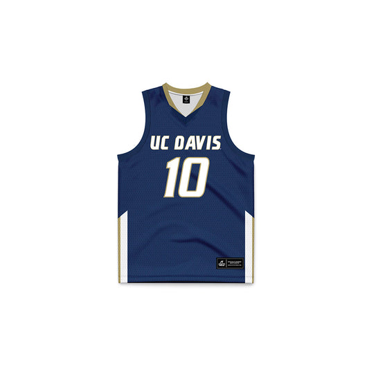 UC Davis - NCAA Women's Field Hockey : Mia Edwards - Blue Hockey Jersey-0