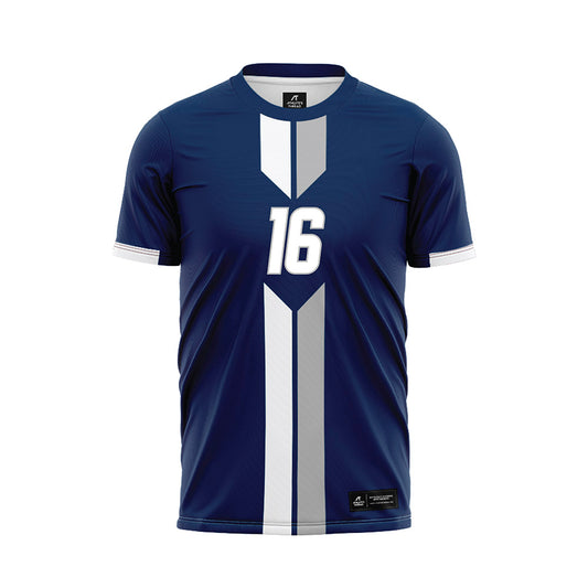 UC Davis - NCAA Men's Soccer : Cole Powell - Blue Soccer Jersey