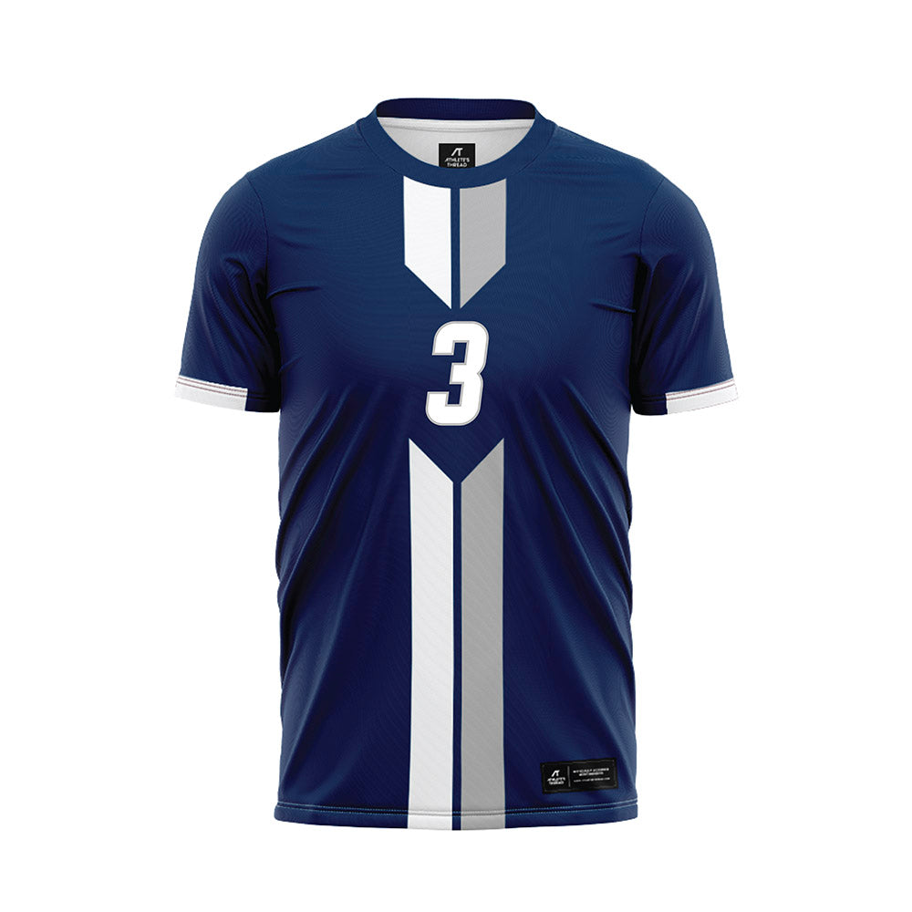 UC Davis - NCAA Men's Soccer : Diego Orosco - Blue Soccer Jersey-0