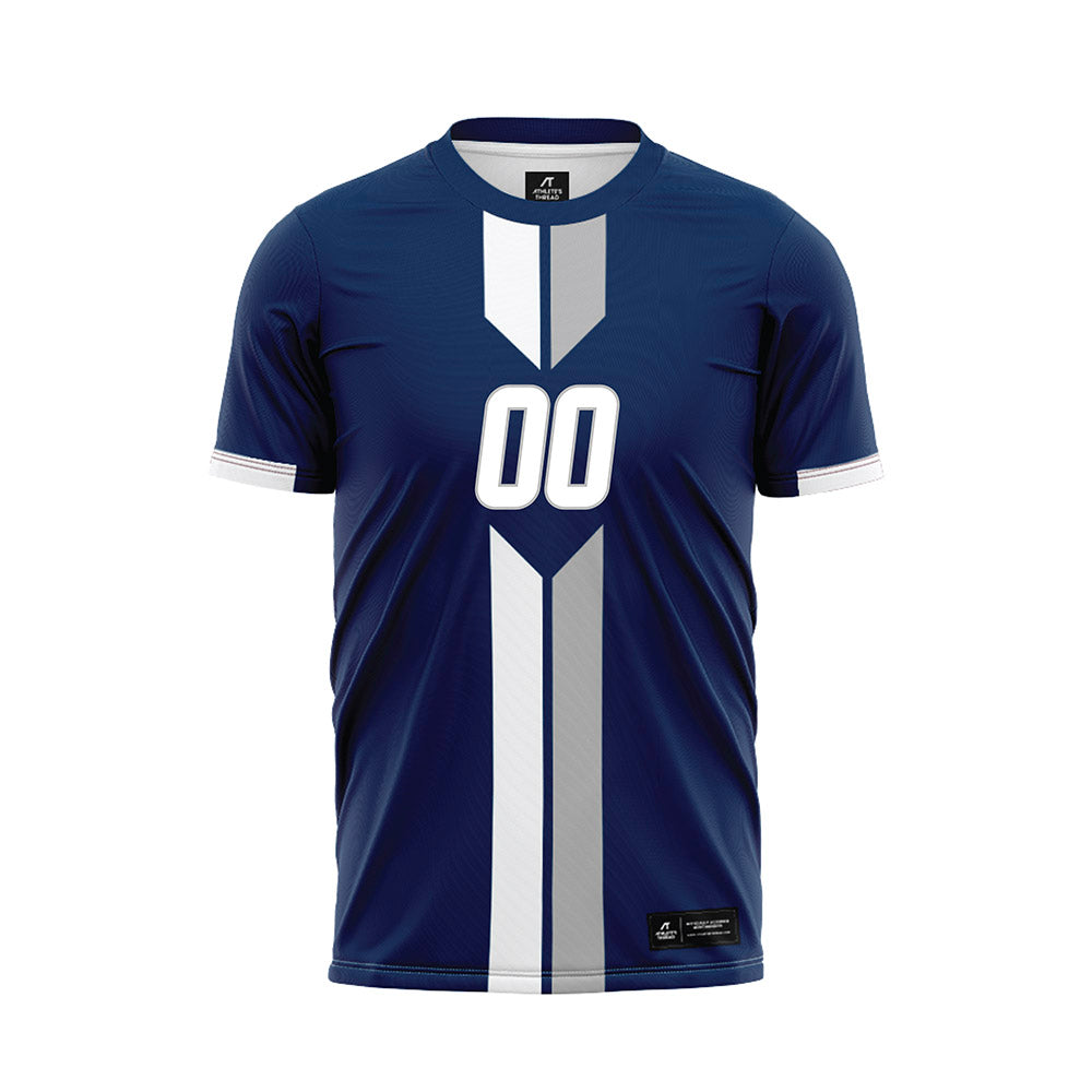 UC Davis - NCAA Men's Soccer : Mekhai Wilson - Blue Soccer Jersey-0