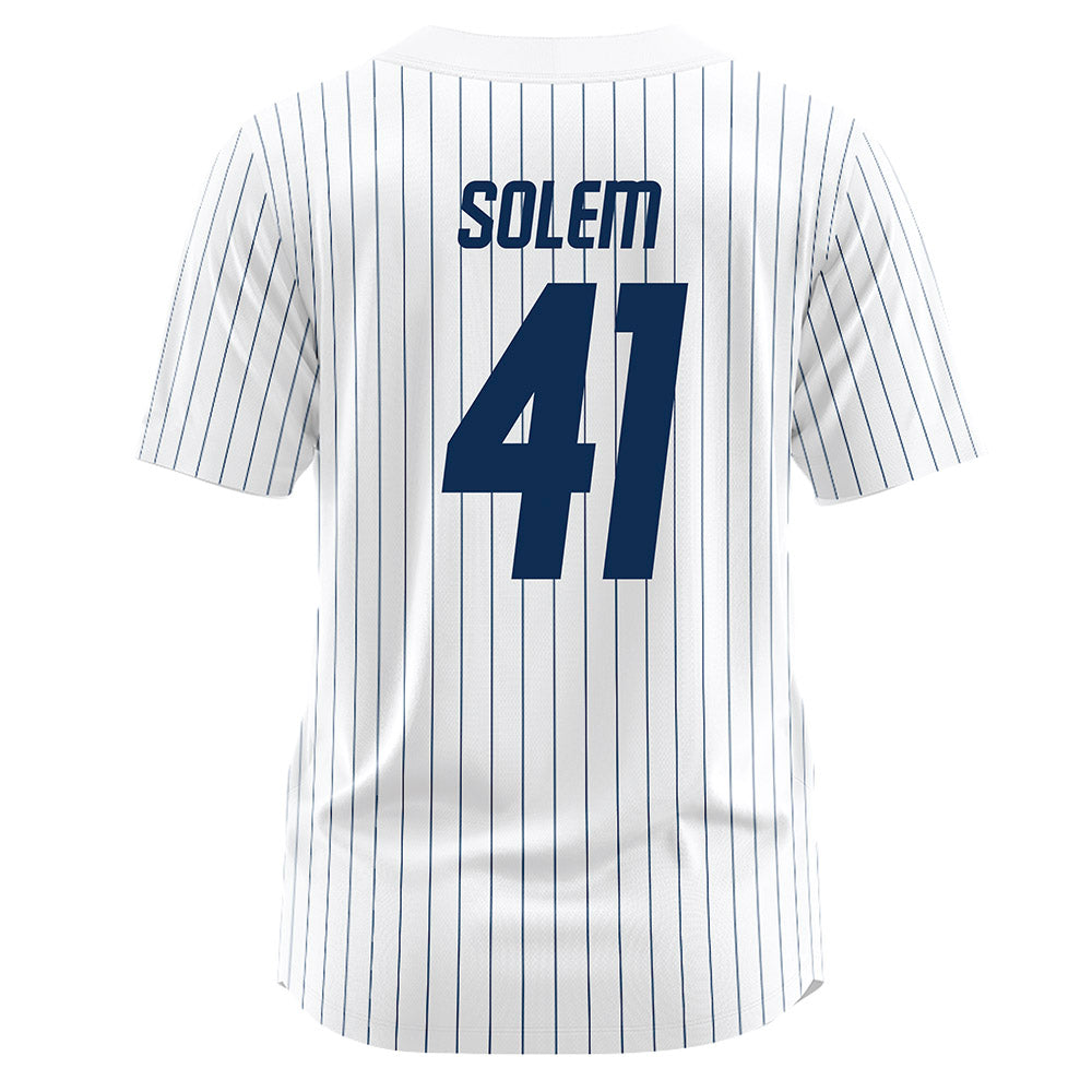 UC Davis - NCAA Baseball : Eli Solem - White Jersey-1
