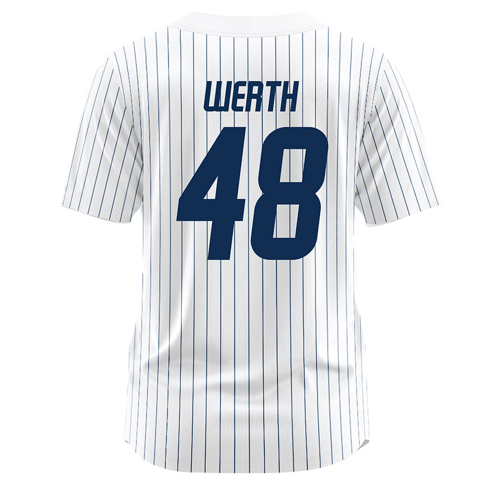 UC Davis - NCAA Baseball : Taylor Werth - White Jersey-1