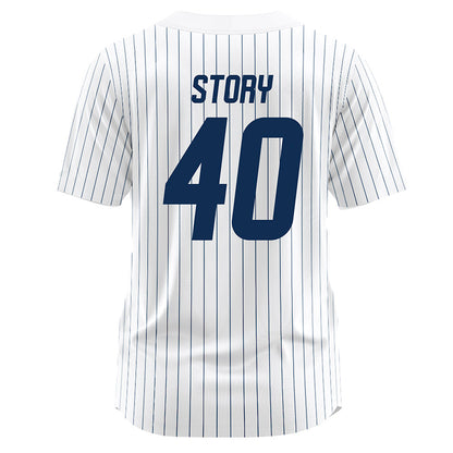 UC Davis - NCAA Baseball : Zach Story - White Jersey-1