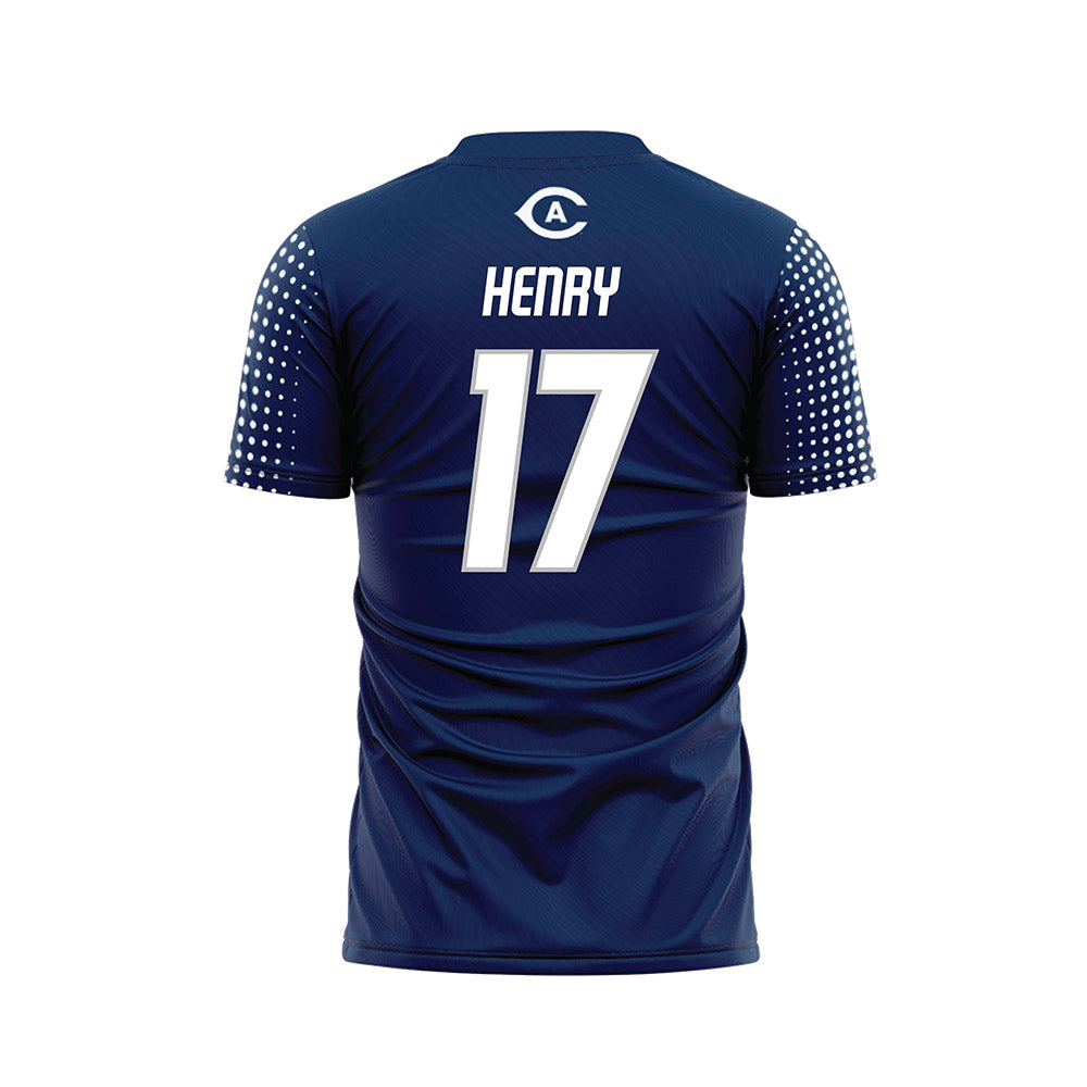 UC Davis - NCAA Women's Soccer : Presley Henry - Blue Soccer Jersey-1