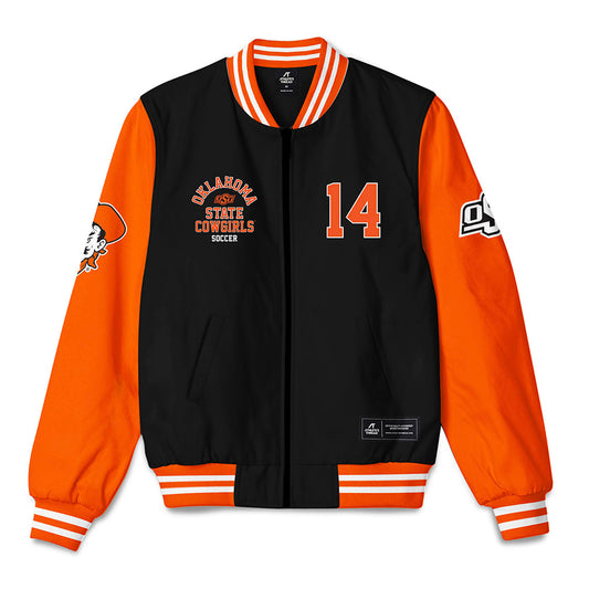 Oklahoma State - NCAA Women's Soccer : Grace Bindbeutel - Bomber Jacket-0