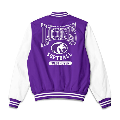 North Alabama - NCAA Softball : Lindsey Westhoven - Bomber Jacket-1
