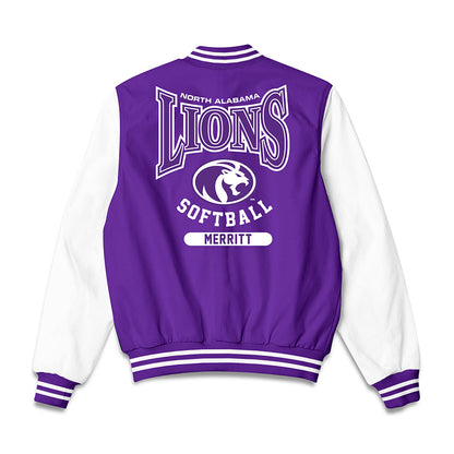 North Alabama - NCAA Softball : Holly Merritt - Bomber Jacket-1