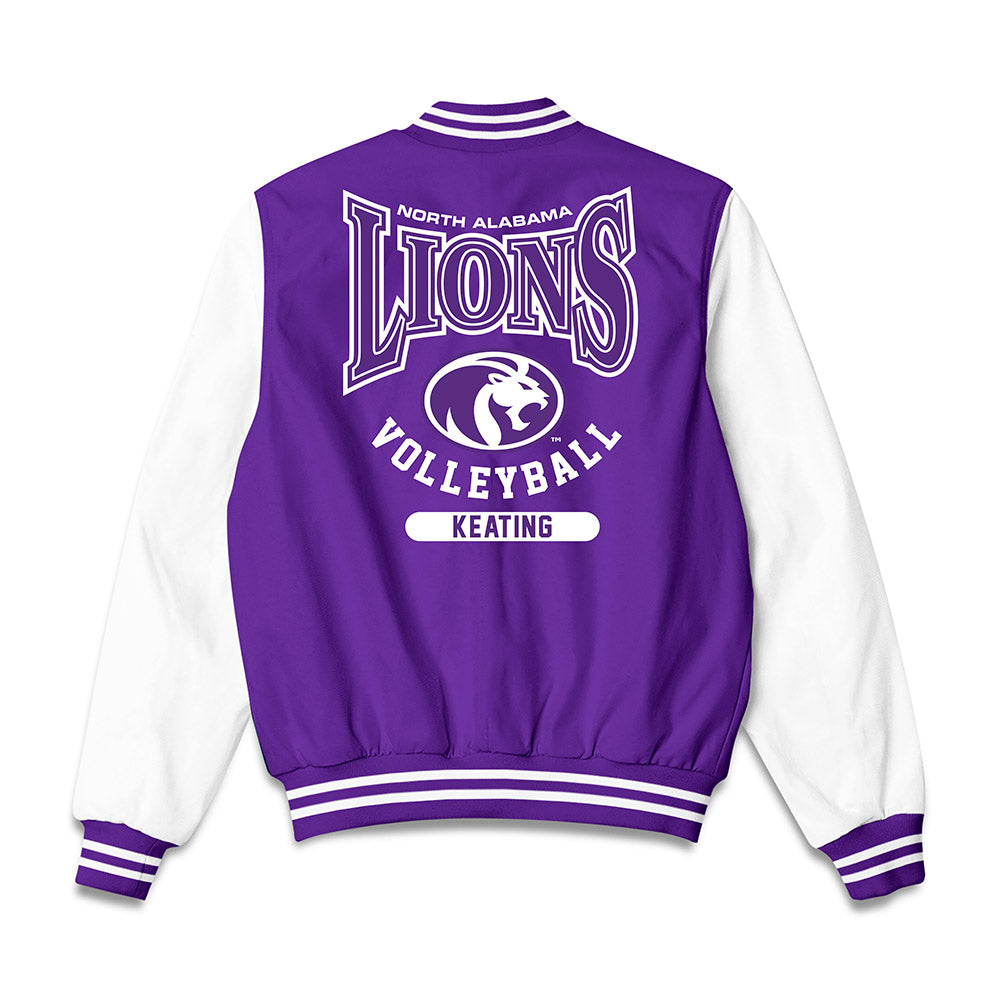 North Alabama - NCAA Women's Volleyball : Martha Keating - Bomber Jacket-1