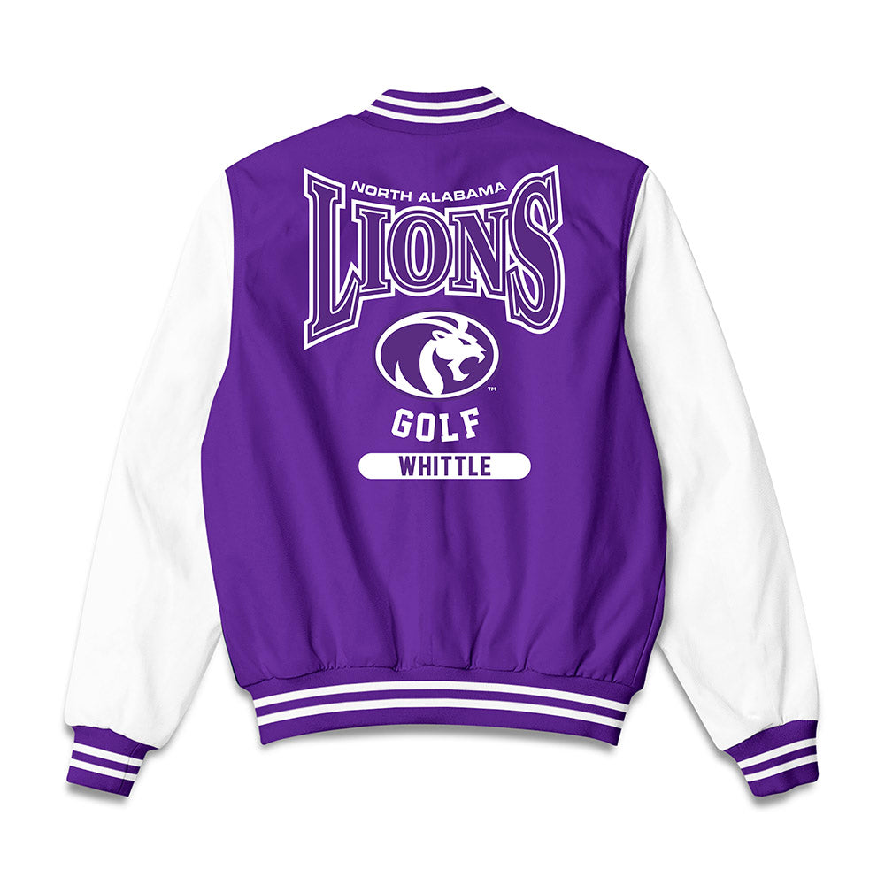 North Alabama - NCAA Women's Golf : Olivia Whittle - Bomber Jacket-1