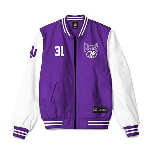 North Alabama - NCAA Baseball : Tyler Rice - Bomber Jacket-0