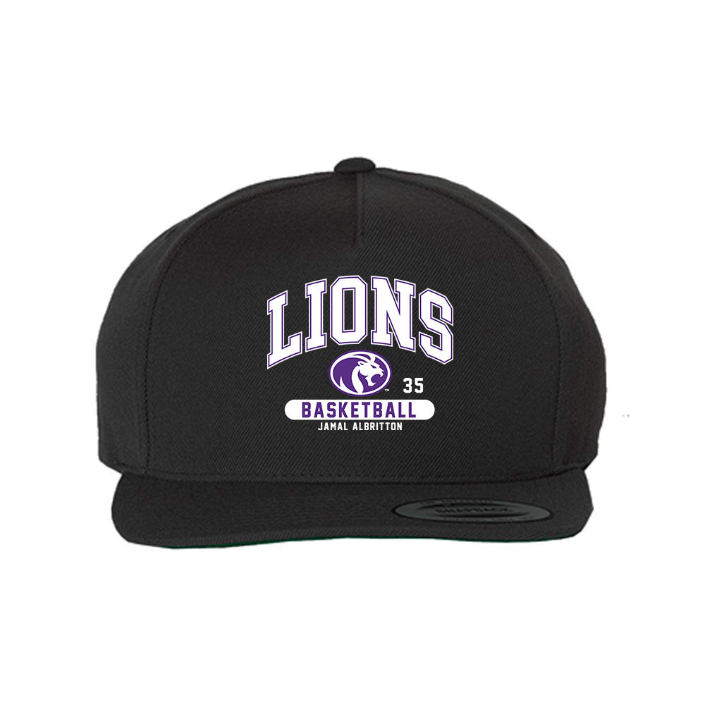 North Alabama - NCAA Men's Basketball : Jamal Albritton - Snapback Hat-0