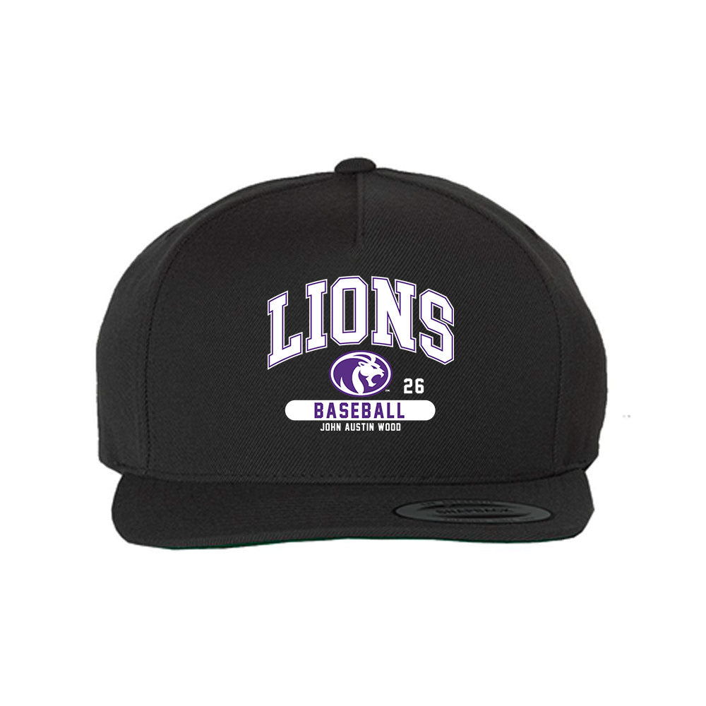 North Alabama - NCAA Baseball : John Austin Wood - Snapback Hat-0