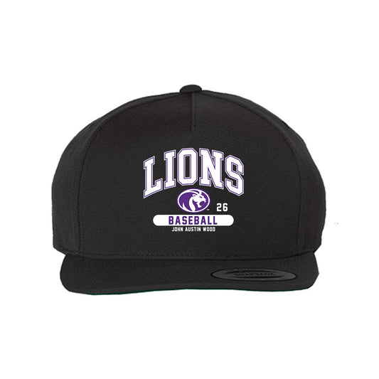 North Alabama - NCAA Baseball : John Austin Wood - Snapback Hat-0