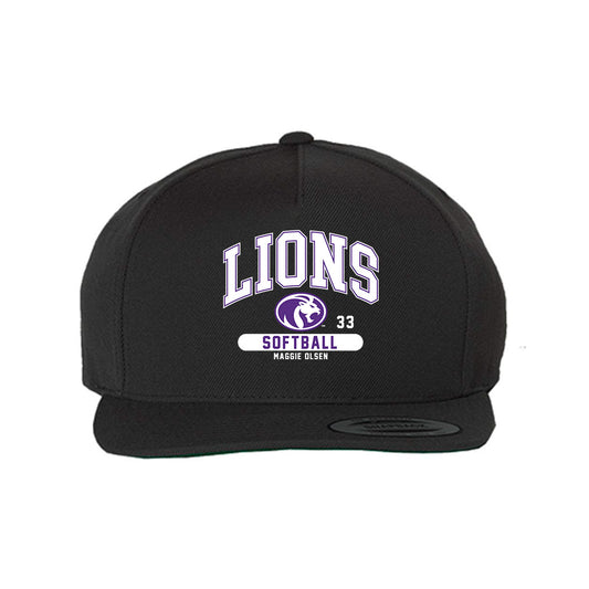 North Alabama - NCAA Softball : Maggie Olsen - Snapback Hat-0