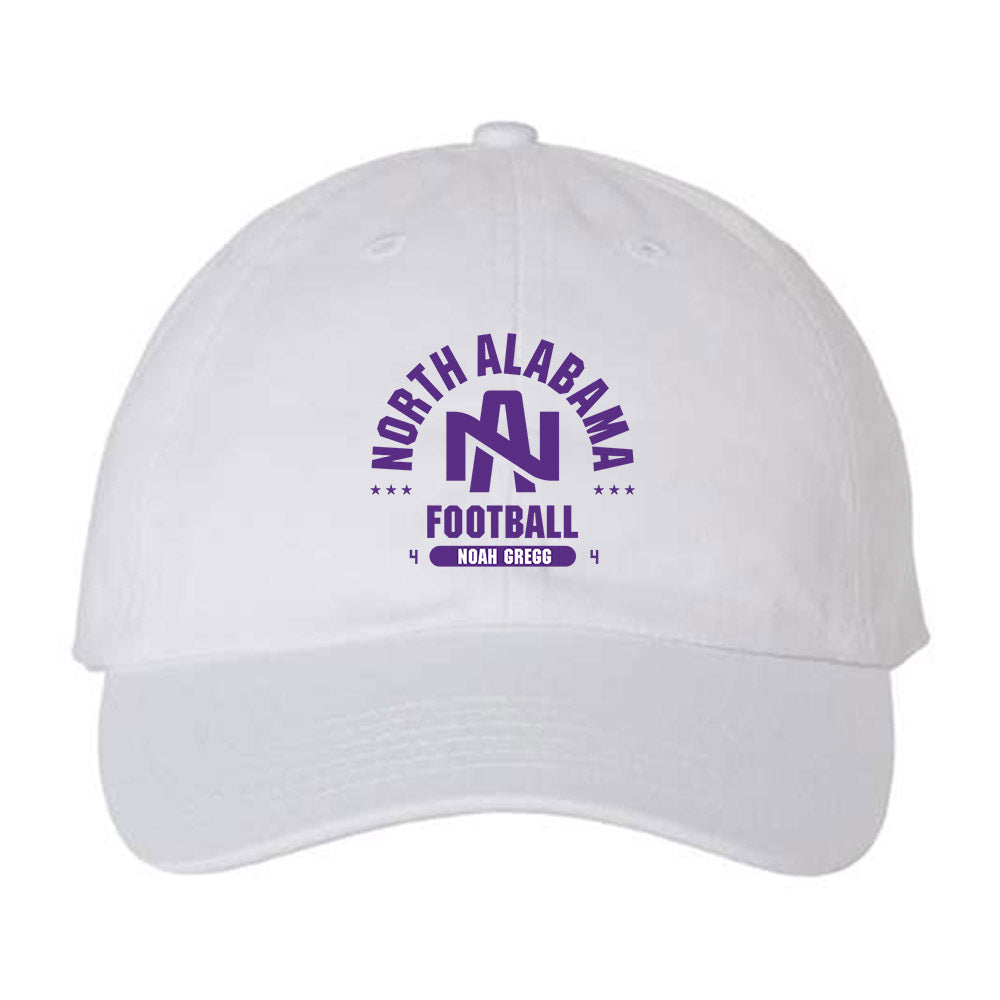 North Alabama - NCAA Football : Noah Gregg - Dad Hat-1