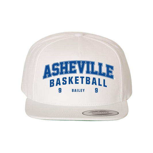 UNC Asheville - NCAA Men's Basketball : Ian Bailey - Snapback Hat-0