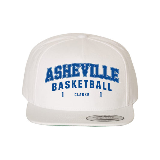 UNC Asheville - NCAA Men's Basketball : Julian Clarke - Snapback Hat-0