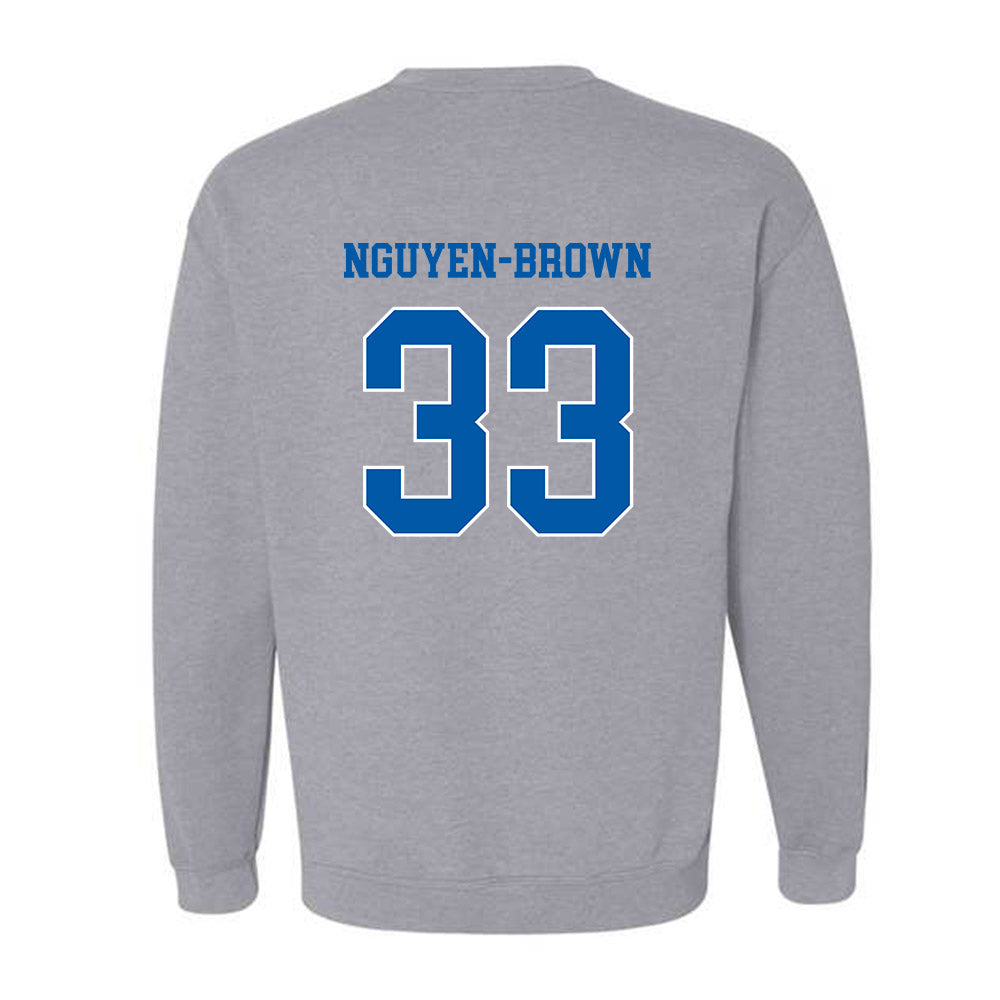 UNC Asheville - NCAA Baseball : Daylinh Nguyen-Brown - Classic Shersey Crewneck Sweatshirt-1