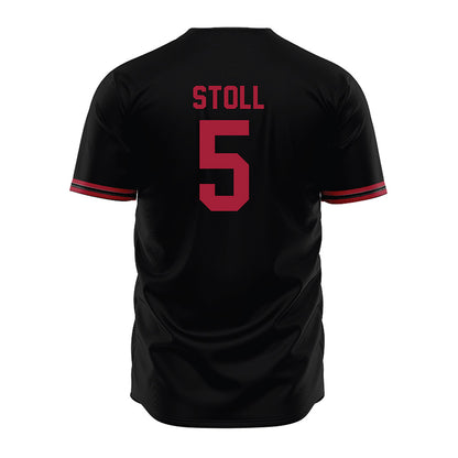 Stanford - NCAA Baseball : Nolan Stoll - Black Jersey-1