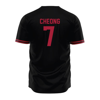Stanford - NCAA Baseball : Philip Cheong - Black Jersey-1
